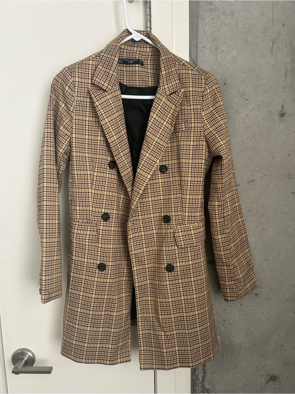 Zara plaid blazer